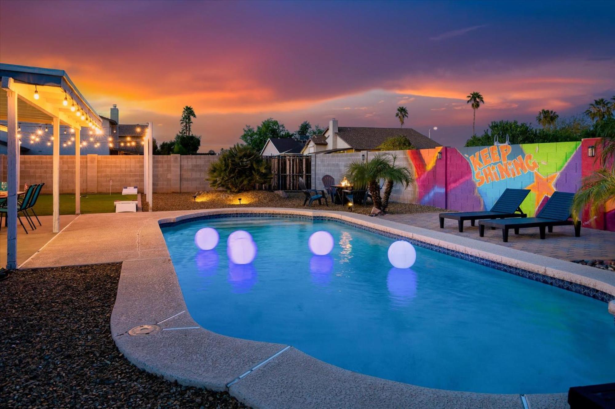 Mini Golf Fire Pit Pool Game Room Chandler Exterior photo